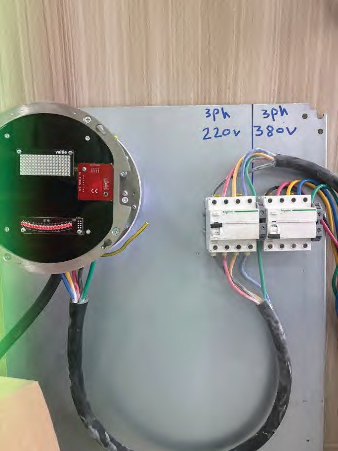 Test board during field testing