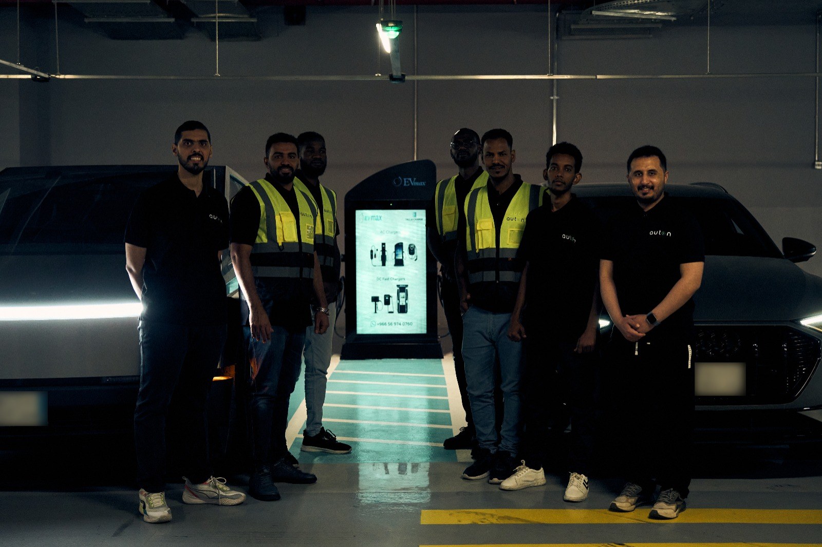 The Auton team at the DC fast-charger launch